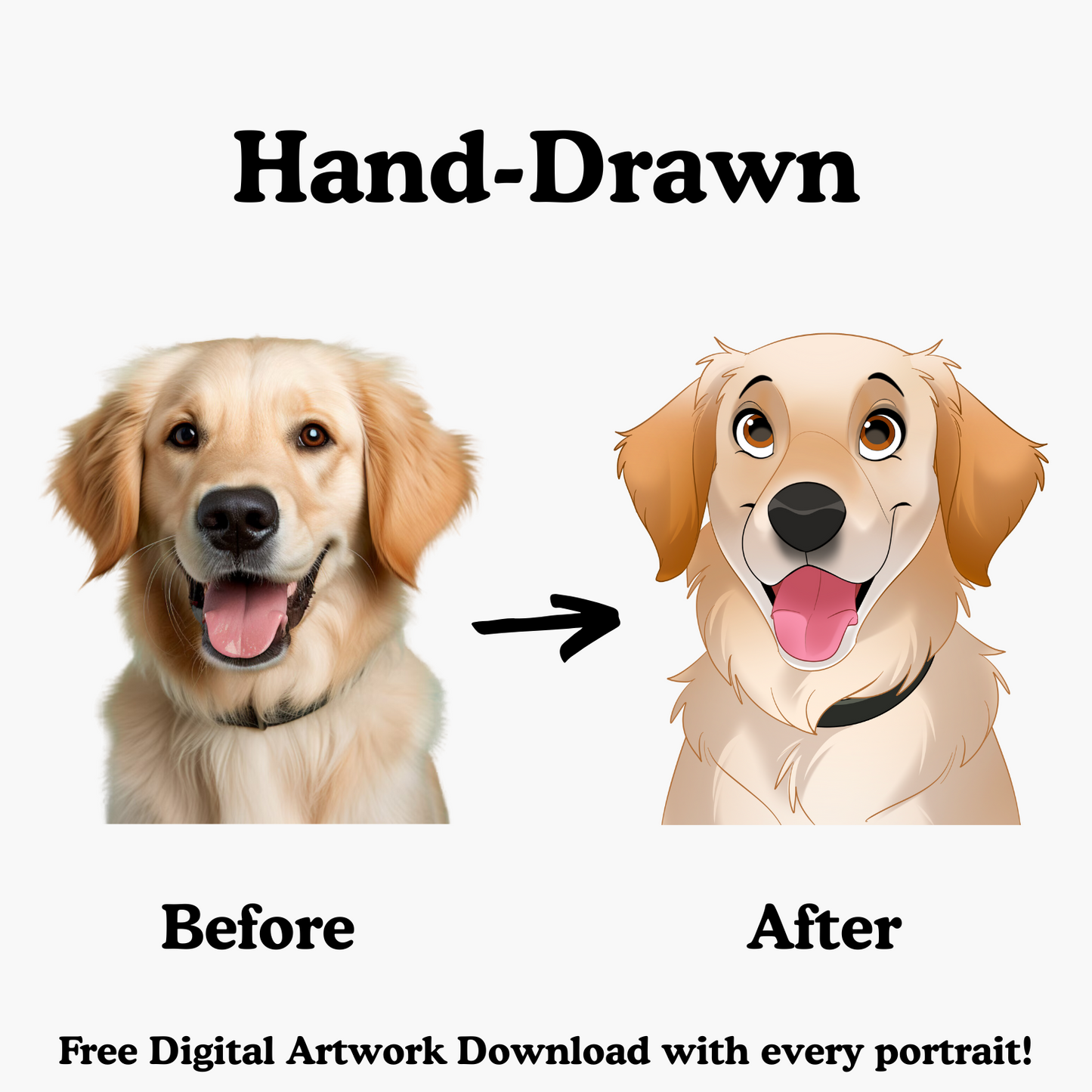 Custom Glowing Pet Portrait