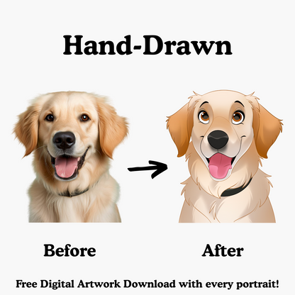 Custom Glowing Pet Portrait
